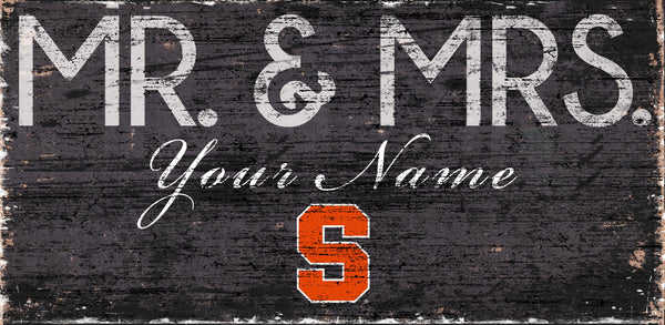 Syracuse Orange 0732-Mr. and Mrs. 6x12