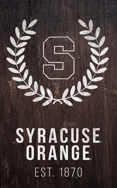 Syracuse Orange 0986-Laurel Wreath 11x19