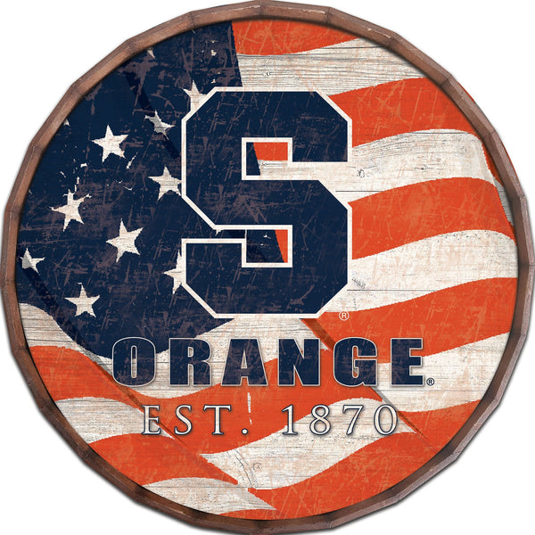 Syracuse Orange 1002-Flag Barrel Top 16"