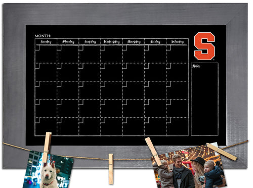 Syracuse Orange 1014-Monthly Chalkboard with frame  & clothespins