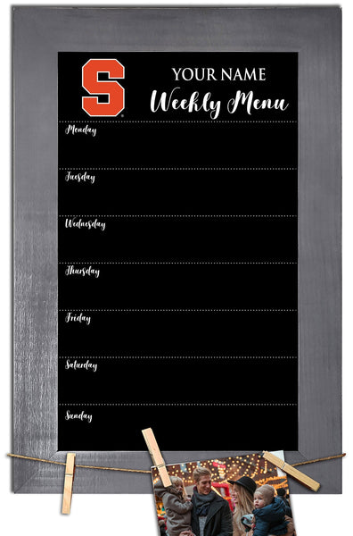 Syracuse Orange 1015-Weekly Chalkboard with frame & clothespins