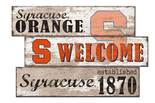 Syracuse Orange 1027-Welcome 3 Plank