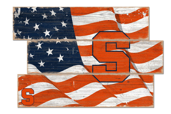 Syracuse Orange 1028-Flag 3 Plank