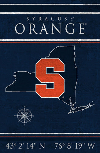 Syracuse Orange 1038-Coordinates 17x26