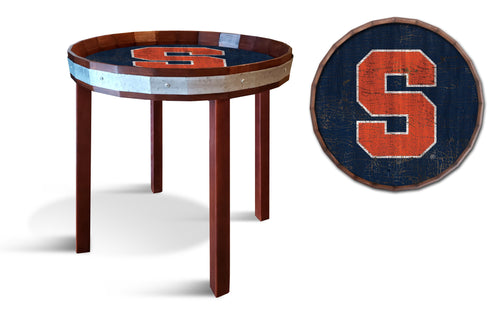 Syracuse Orange 1092-24" Barrel top end table