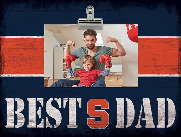 Syracuse Orange 2016-Best Dad Striped Clip Frame