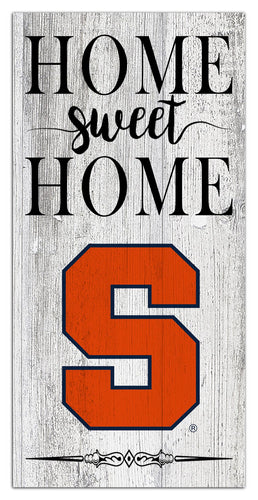 Syracuse Orange 2025-6X12 Whitewashed Home Sweet Home Sign