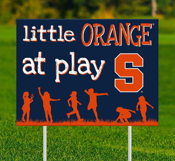 Syracuse Orange 2031-18X24 Little fans at play 2 sided yard sign