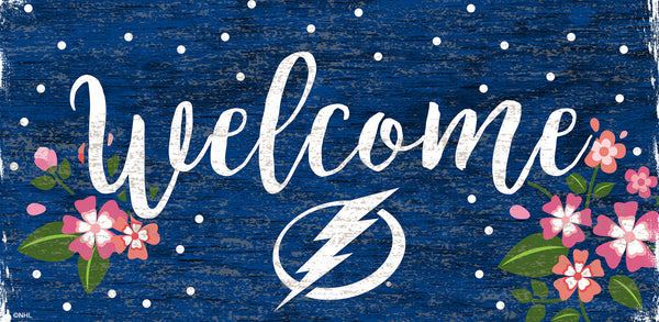 Tampa Bay Lightning 0964-Welcome Floral 6x12