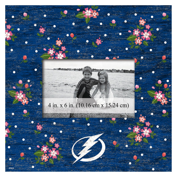 Tampa Bay Lightning 0965-Floral 10x10 Frame