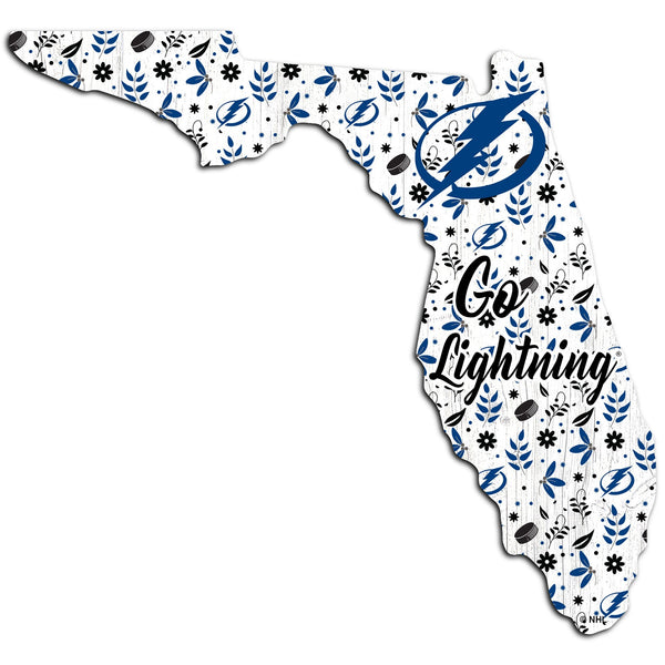 Tampa Bay Lightning 0974-Floral State - 12"