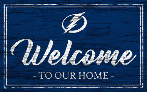 Tampa Bay Lightning 0977-Welcome Team Color 11x19