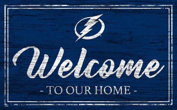 Tampa Bay Lightning 0977-Welcome Team Color 11x19