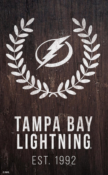 Tampa Bay Lightning 0986-Laurel Wreath 11x19