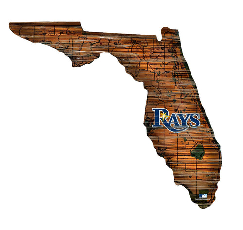 Tampa Bay Rays 0894-Road Map Mini State 12in