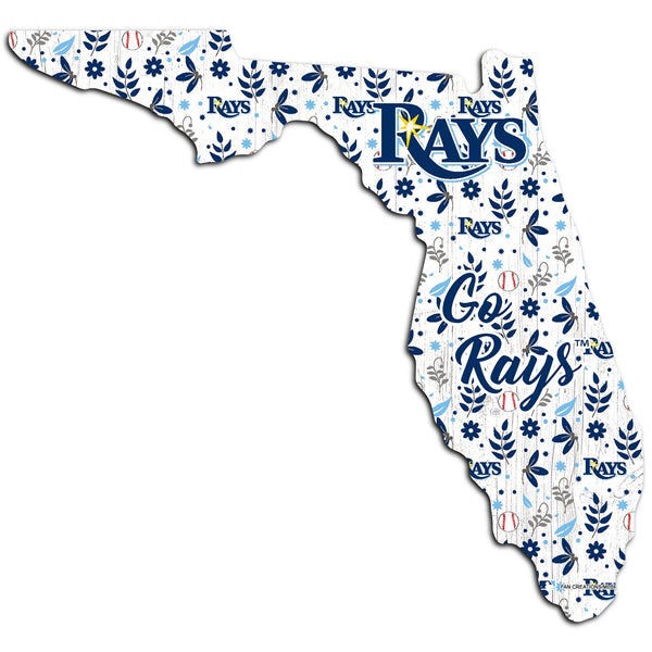 Tampa Bay Rays 0974-Floral State - 12"