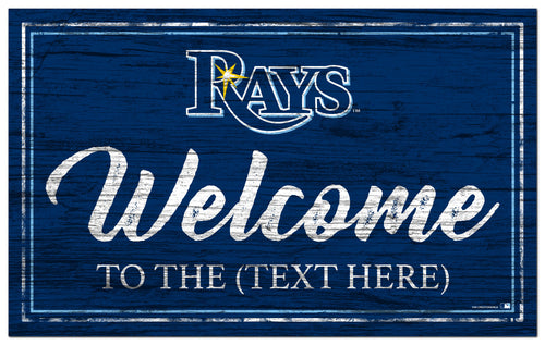 Tampa Bay Rays 0977-Welcome Team Color 11x19