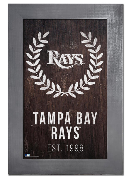 Tampa Bay Rays 0986-Laurel Wreath 11x19