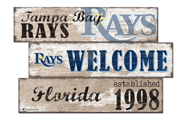 Tampa Bay Rays 1027-Welcome 3 Plank