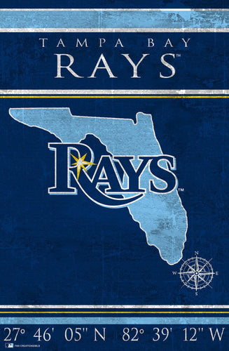 Tampa Bay Rays 1038-Coordinates 17x26