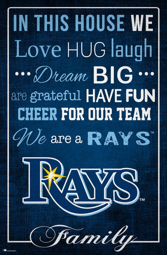 Tampa Bay Rays 1039-In This House 17x26