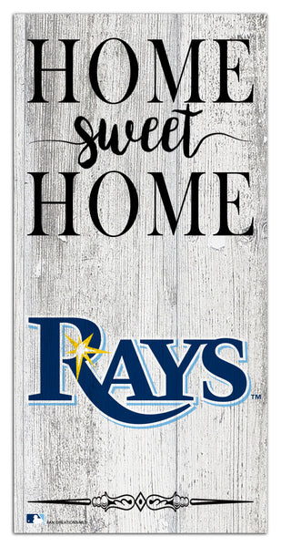 Tampa Bay Rays 2025-6X12 Whitewashed Home Sweet Home Sign