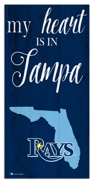 Tampa Bay Rays 2029-6X12 My heart state sign
