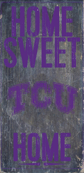 TCU Horned Frogs 0653-Home Sweet Home 6x12