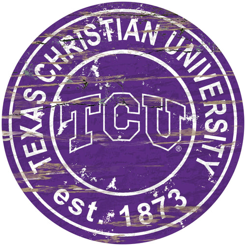 TCU Horned Frogs 0659-Established Date Round