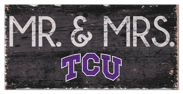 TCU Horned Frogs 0732-Mr. and Mrs. 6x12