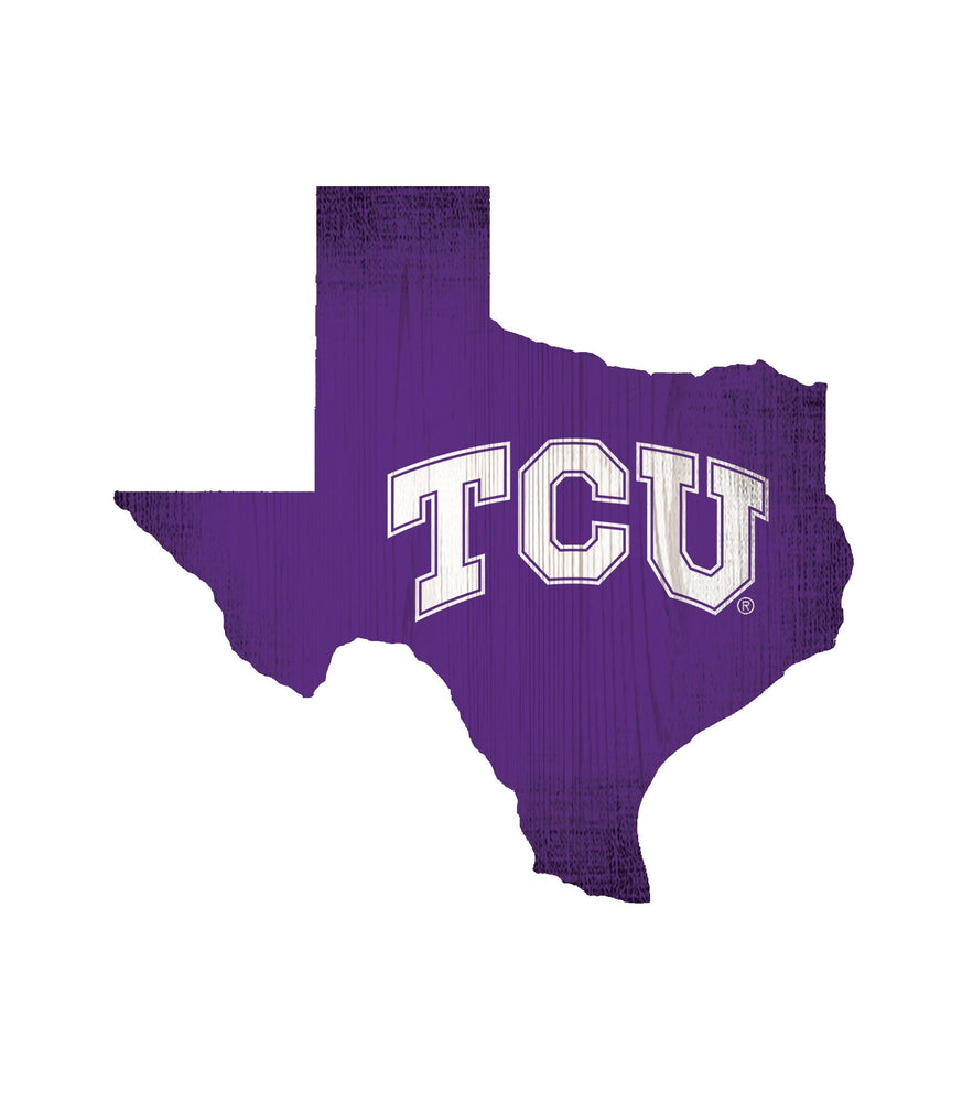 TCU Horned Frogs 0838-12in Team Color State