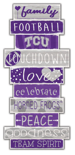 TCU Horned Frogs 0928-Celebrations Stack 24in