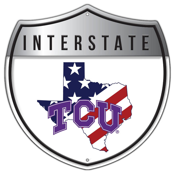 TCU Horned Frogs 2006-Patriotic interstate sign