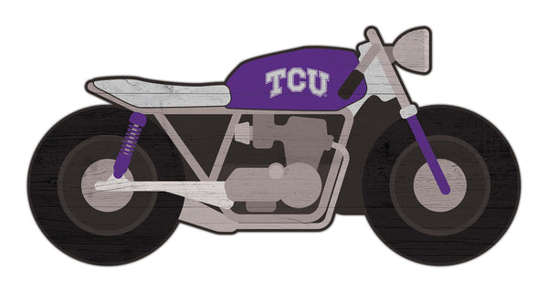 TCU Horned Frogs 2008-12" Motorcycle Cutout