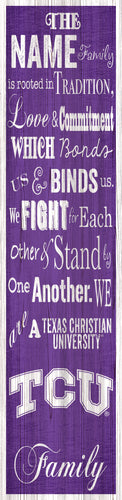 TCU Horned Frogs P0891-Family Banner 6x24
