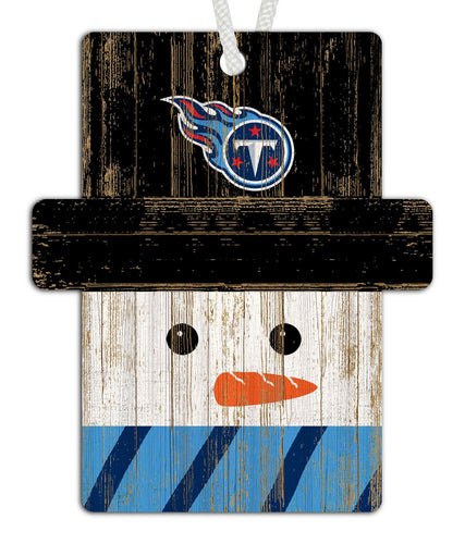 Tennessee Titans 0980-Snowman Ornament 4.5in