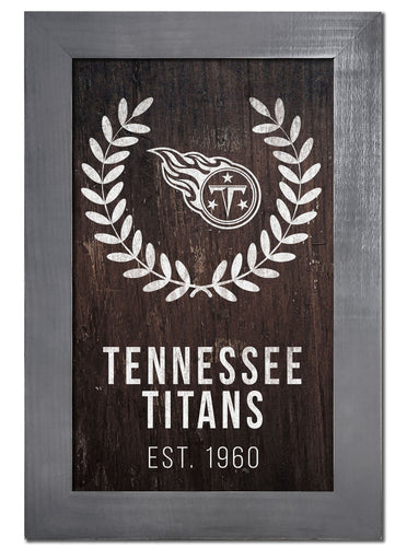 Tennessee Titans 0986-Laurel Wreath 11x19