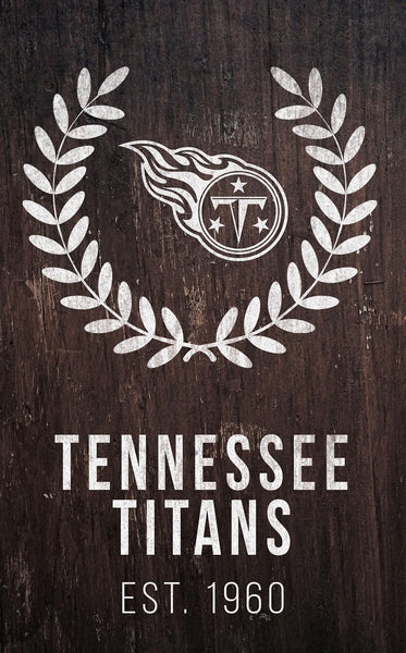 Tennessee Titans 0986-Laurel Wreath 11x19
