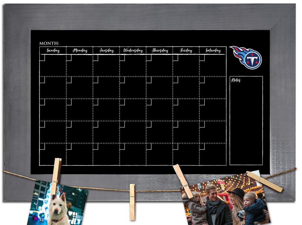 Tennessee Titans 1014-Monthly Chalkboard with frame  & clothespins