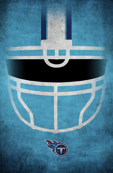 Tennessee Titans 1036-Ghost Helmet 17x26