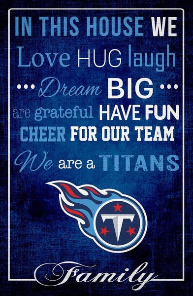 Tennessee Titans 1039-In This House 17x26