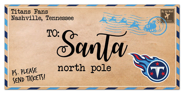 Tennessee Titans 1051-To Santa 6x12