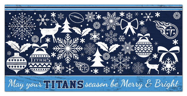 Tennessee Titans 1052-Merry and Bright 6x12