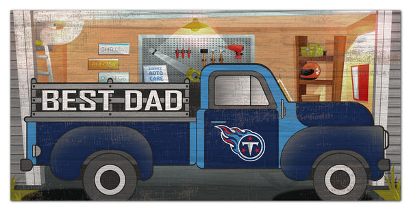 Tennessee Titans 1078-6X12 Best Dad truck sign