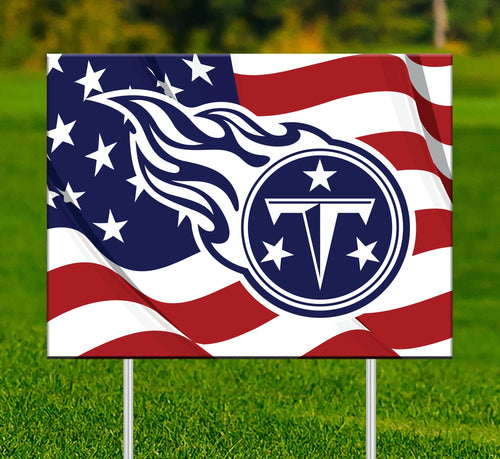 Tennessee Titans 2000-18X24 Patriotic Yard sign