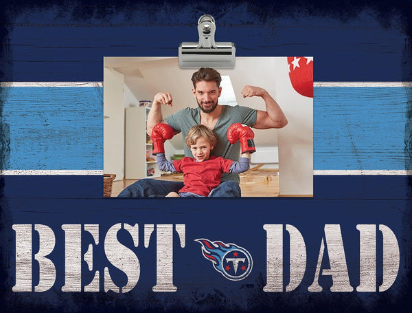 Tennessee Titans 2016-Best Dad Striped Clip Frame