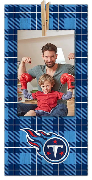 Tennessee Titans 2019-6X12 Plaid Clothespin frame