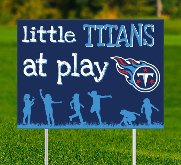 Tennessee Titans 2031-18X24 Little fans at play 2 sided yard sign