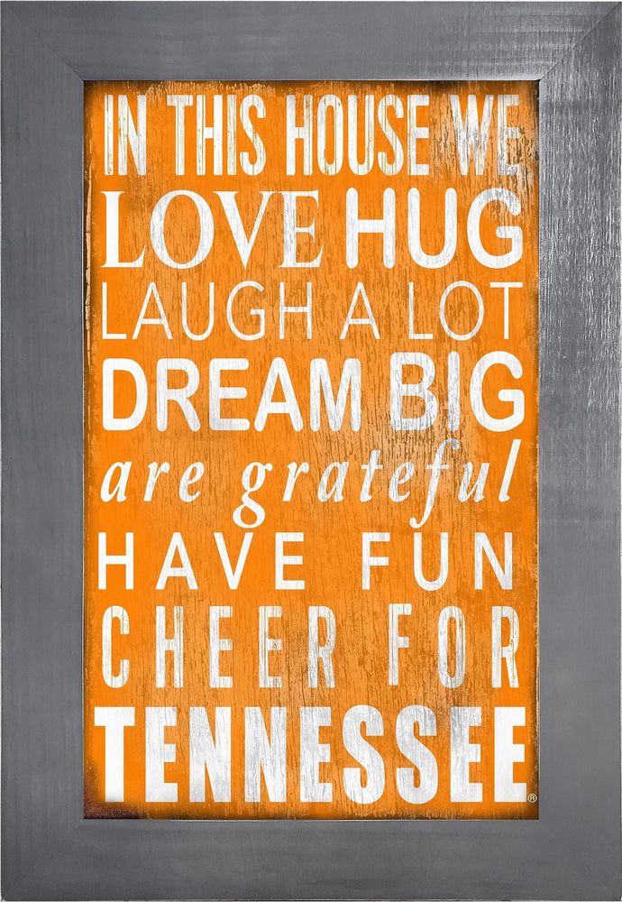 Tennessee Volunteers 0725-Color In This House 11x19
