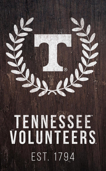 Tennessee Volunteers 0986-Laurel Wreath 11x19